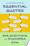 Essential Quotes for Scientists and Engineers [E-Book] /