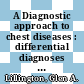 A Diagnostic approach to chest diseases : differential diagnoses based on roentgenographic patterns /
