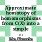 Approximate homotopy of homomorphisms from C(X) into a simple C*-algebra [E-Book] /