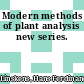 Modern methods of plant analysis new series.
