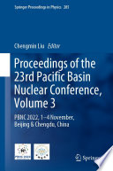 Proceedings of the 23rd Pacific Basin Nuclear Conference, Volume 3 [E-Book] : PBNC 2022, 1 - 4 November, Beijing & Chengdu, China /
