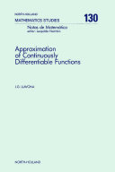 Approximation of continuously differentiable functions [E-Book] /