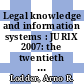 Legal knowledge and information systems : JURIX 2007: the twentieth annual conference [E-Book] /