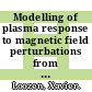 Modelling of plasma response to magnetic field perturbations from the dynamic ergodic divertor (DED) and comparison with experiment /