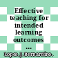 Effective teaching for intended learning outcomes in science and technology (metilost) / [E-Book]