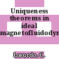 Uniqueness theorems in ideal magnetofluidodynamics.