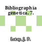 Bibliographia genetica. 7.