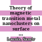 Theory of magnetic transition metal nanoclusters on surface [E-Book] /