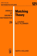 Matching theory [E-Book] /