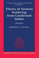 Theory of neutron scattering from condensed matter. 1. Nuclear scattering /