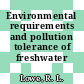 Environmental requirements and pollution tolerance of freshwater diatoms.
