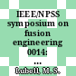 IEEE/NPSS symposium on fusion engineering 0014: proceedings vol 0001 : San-Diego, CA, 30.09.91-03.10.91.