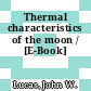 Thermal characteristics of the moon / [E-Book]
