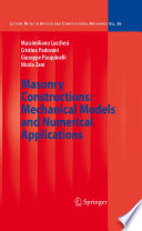 Masonry Constructions: Mechanical Models and Numerical Applications [E-Book] /