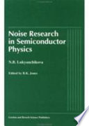 Noise research in semiconductor physics /