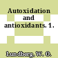 Autoxidation and antioxidants. 1.