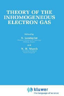 Theory of the inhomogeneous electron gas /