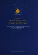 E.C. Photovoltaic Solar Energy Conference. 10 : proceedings of the international conference, held at Lisbon, Portugal, 8-12 April 1991 /