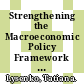 Strengthening the Macroeconomic Policy Framework in South Africa [E-Book] /