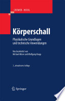 Körperschall [E-Book] : Physikalische Grundlagen und technische Anwendungen /