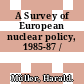 A Survey of European nuclear policy, 1985-87 /