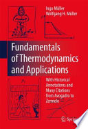Fundamentals of Thermodynamics and Applications [E-Book] : With Historical Annotations and Many Citations from Avogadro to Zermelo /