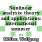 Nonlinear analysis: theory and applications: international summer school 0007: proceedings : Berlin, 27.08.79-01.09.79.