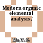 Modern organic elemental analysis /