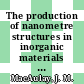 The production of nanometre structures in inorganic materials by electron beams of high current density.