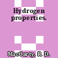 Hydrogen properties.
