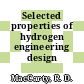 Selected properties of hydrogen engineering design data.