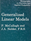 Generalized linear models.