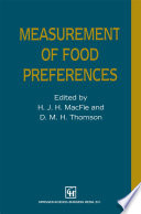 Measurement of Food Preferences [E-Book] /