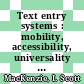 Text entry systems : mobility, accessibility, universality [E-Book] /