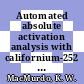 Automated absolute activation analysis with californium-252 sources : [E-Book]