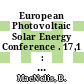 European Photovoltaic Solar Energy Conference . 17,1 : proceedings of the international conference held in Munich, Germany, 22-26 October 2001 /