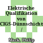 Elektrische Qualifikation von CIGS-Dünnschichtsolarzellen /