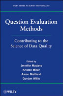 Question evaluation methods : contributing to the science of data quality [E-Book] /