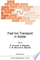 Fast Ion Transport in Solids [E-Book] /