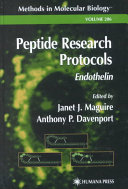 Peptide research protocols : Endothelin /