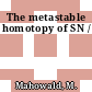 The metastable homotopy of SN /