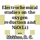 Electrochemical studies on the oxygen reduction and NiO(Li) dissolution in molten carbonate fuel cells.