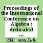 Proceedings of the International Conference on Algebra : dedicated to the memory of A.I. Mal'cev. Part 2 [E-Book] /