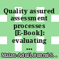 Quality assured assessment processes [E-Book]: evaluating staff response to change /