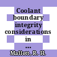Coolant boundary integrity considerations in breeder reactor design : Pressure vessels and piping conference : Montreal, 25.06.78-29.06.78.