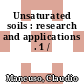 Unsaturated soils : research and applications . 1 /