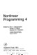 Nonlinear programming 4 : proceedings of the Nonlinear Programming Symposium 4 [E-Book] /