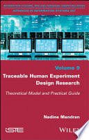 Traceable human experiment design research : theoretical model and practical guide [E-Book] /