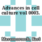 Advances in cell culture vol 0003.