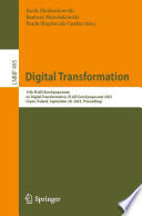 Digital Transformation [E-Book] : 15th PLAIS EuroSymposium on Digital Transformation, PLAIS EuroSymposium 2023, Sopot, Poland, September 28, 2023, Proceedings /